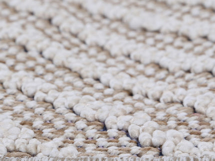 Vanuatu Onika Beige Geometric Flatweave Rug