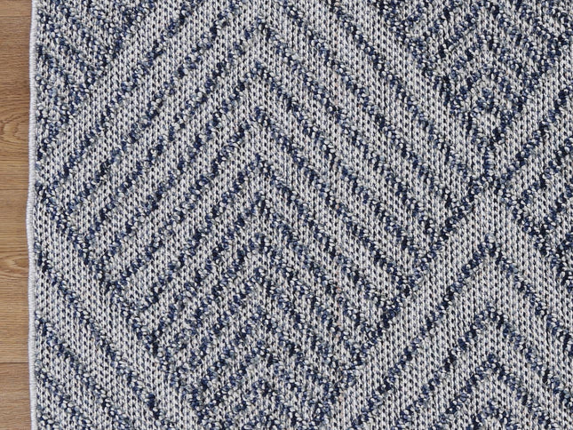 Vanuatu Naka Charcoal Geometric Flatweave Rug