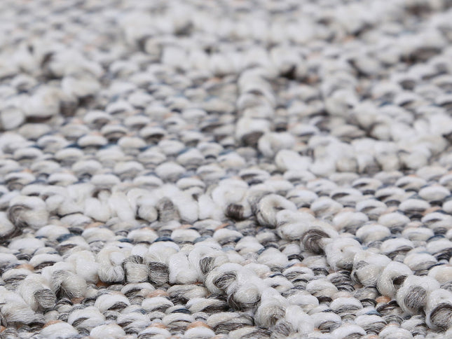 Vanuatu Nori Grey Tribal Flatweave Rug