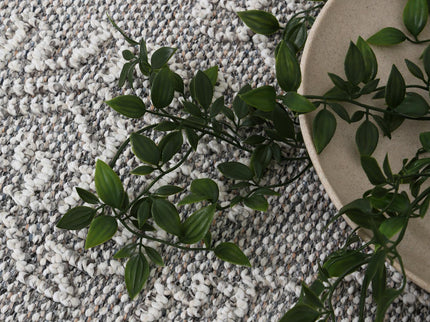 Vanuatu Nori Grey Tribal Flatweave Rug