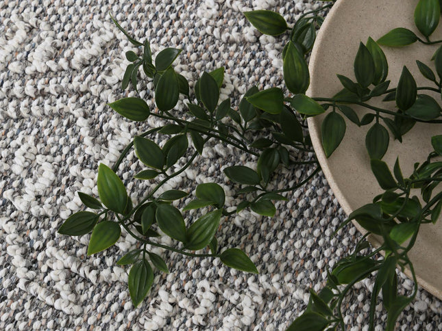 Vanuatu Nori Grey Tribal Flatweave Rug