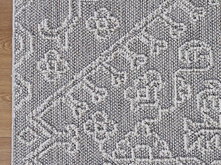 Vanuatu Bule Ash Tribal Flatweave Rug