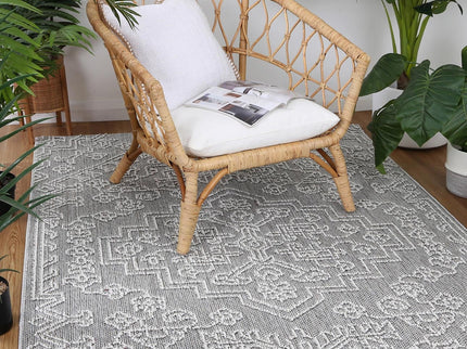 Vanuatu Bule Ash Tribal Flatweave Rug