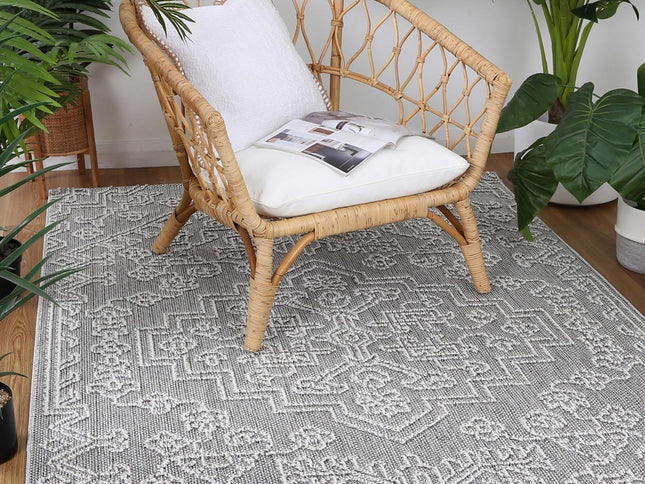 Vanuatu Bule Ash Tribal Flatweave Rug