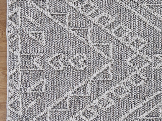 Vanuatu Kaua Ash Tribal Flatweave Rug