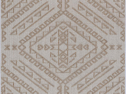 Vanuatu Kilifa Beige Tribal Flatweave Rug