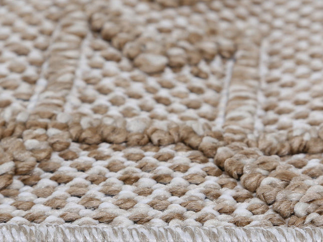 Vanuatu Kilifa Beige Tribal Flatweave Rug