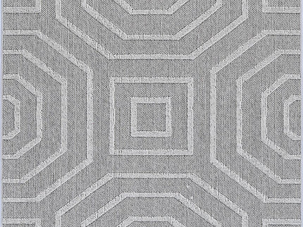 Vanuatu Suri Ash Geometric Flatweave Rug