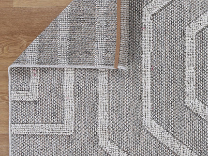Vanuatu Suri Ash Geometric Flatweave Rug