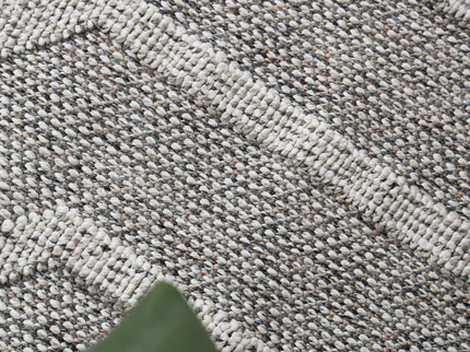 Vanuatu Suri Ash Geometric Flatweave Rug