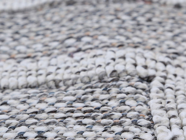 Vanuatu Devesi Grey Geometric Flatweave Rug