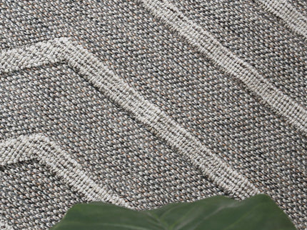 Vanuatu Devesi Grey Geometric Flatweave Rug