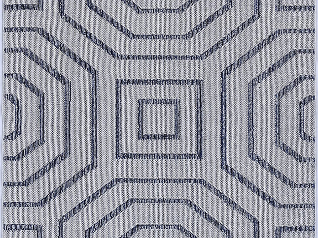 Vanuatu Hale Charcoal Geometric Flatweave Rug