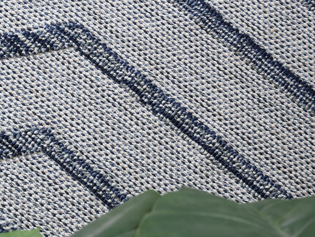 Vanuatu Hale Charcoal Geometric Flatweave Rug