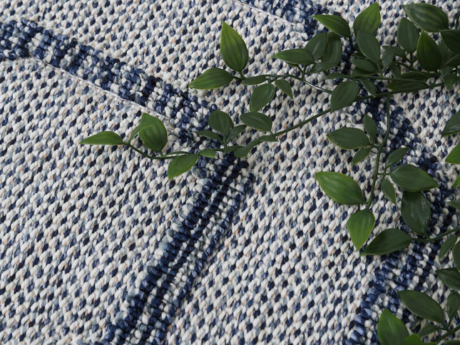 Vanuatu Hale Charcoal Geometric Flatweave Rug