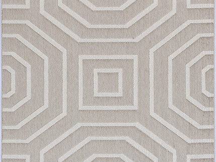 Vanuatu Lui Beige Geometric Flatweave Rug