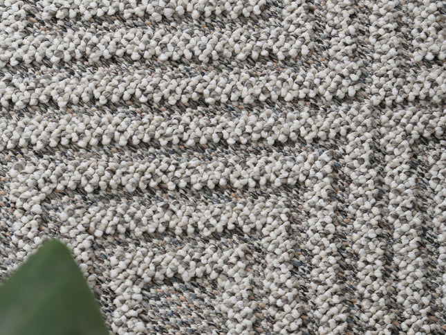 Vanuatu Walasi Ash Geometric Flatweave Rug