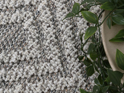 Vanuatu Walasi Ash Geometric Flatweave Rug