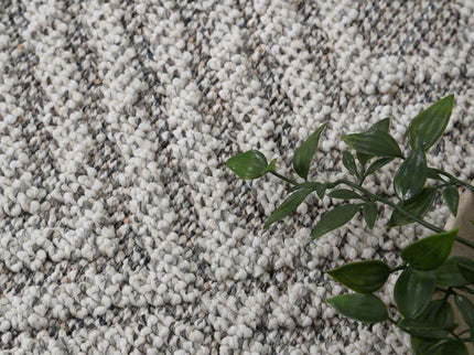Vanuatu Fugui Grey Geometric Flatweave Rug