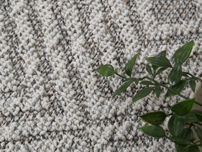 Vanuatu Fugui Grey Geometric Flatweave Rug