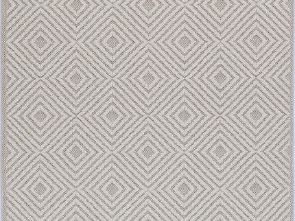 Vanuatu Wickham Beige Geometric Flatweave Rug