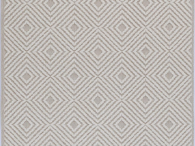 Vanuatu Wickham Beige Geometric Flatweave Rug