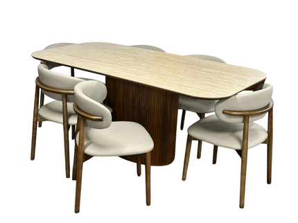 Vaucluse Round Dining Set/ PEDRO CHAIRS | DINING
