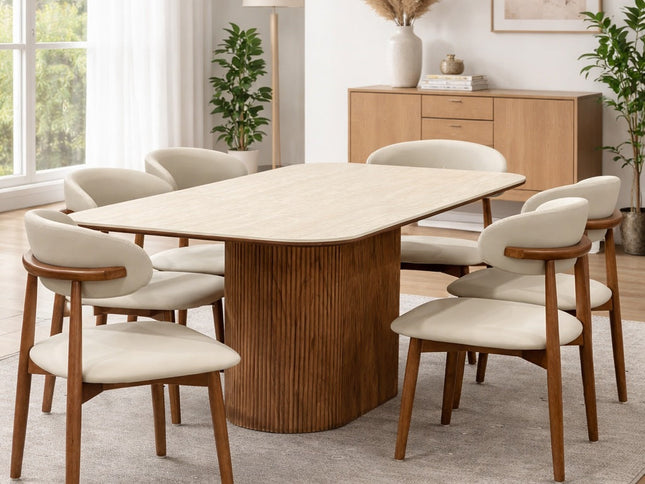 Vaucluse 7Pce Dining Set/ PEDRO CHAIRS