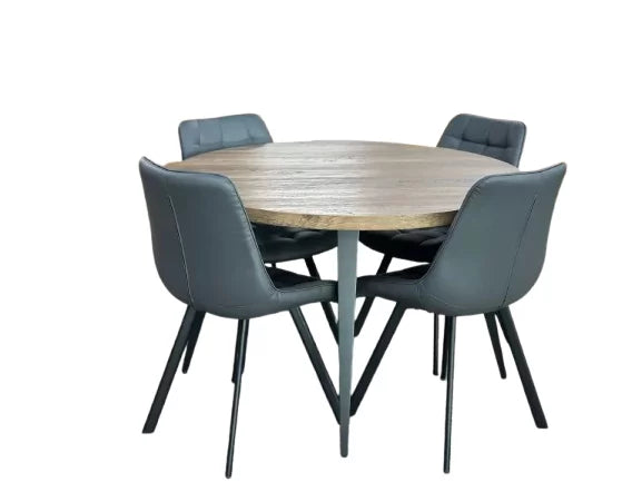 VIENNA -120cm ROUND W/ FOREST GREY CHAIR