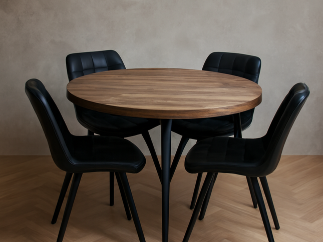 Vienna - 120cm Round w/ Forest Black Chair