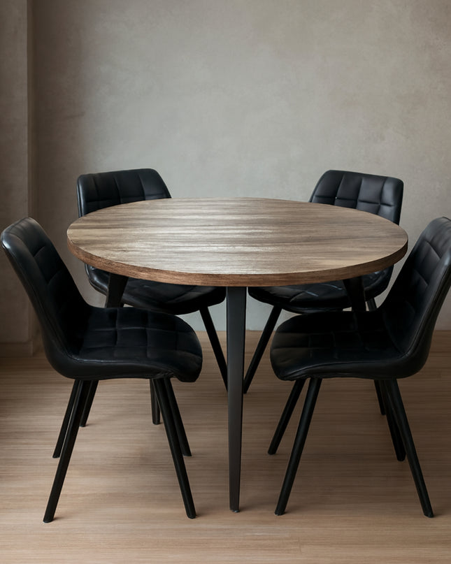 Vienna - 120cm Round w/ Forest Black Chair