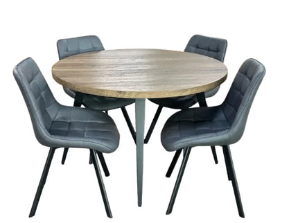 VIENNA -120cm ROUND W/ FOREST GREY CHAIR
