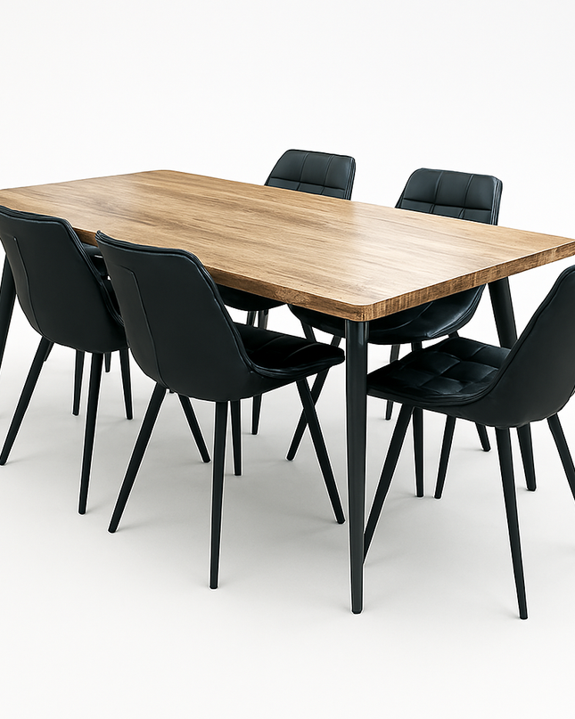 Vienna - 160cm w/ Forest Black Chair