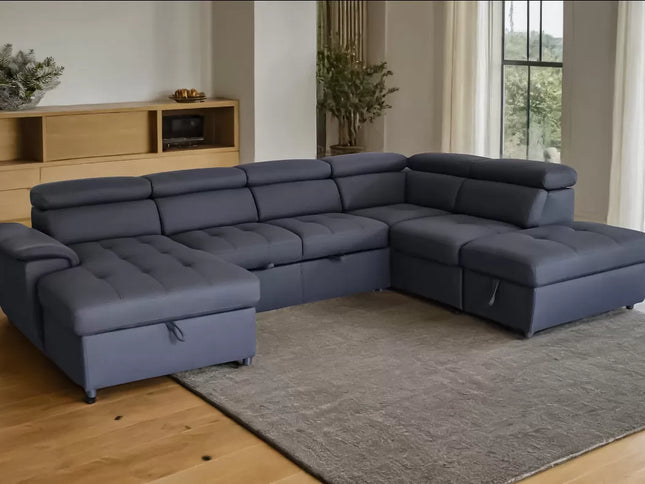 Watson Left + Right Chaise Sofa bed - Latte