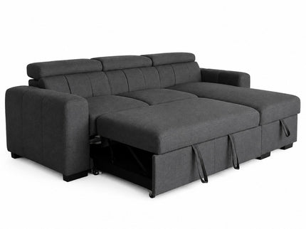 Apartment Reversible Chaise Sofa Bed - Dark Grey