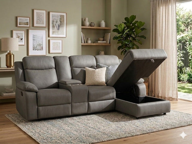 Archer Right Chaise - Dark Grey