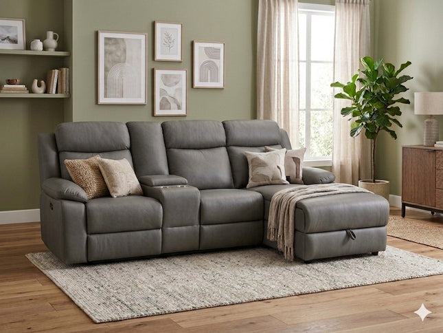 Archer Right Chaise - Dark Grey