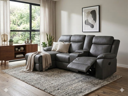 Archer Left Chaise - Dark Grey