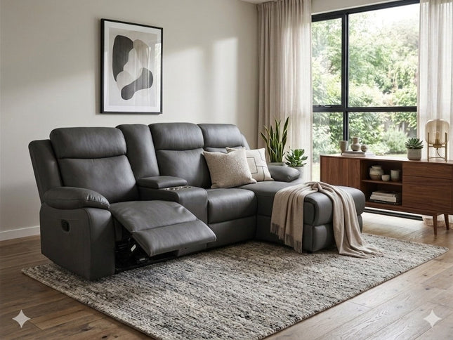 Archer Right Chaise - Dark Grey