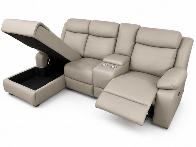Archer Left Chaise - Light Coffee