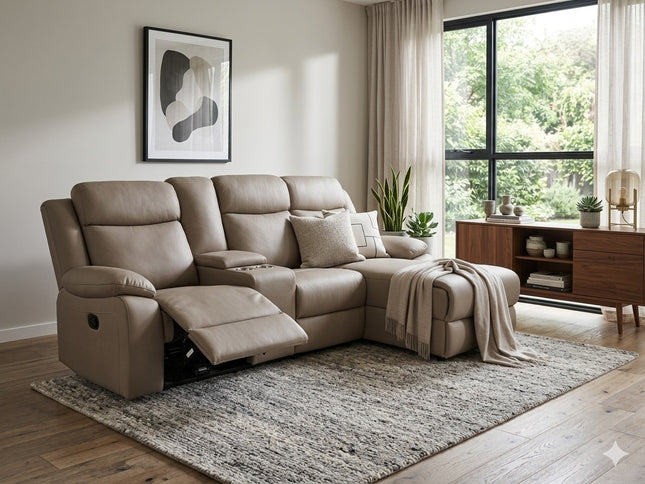 Archer Right Chaise - Light Coffee