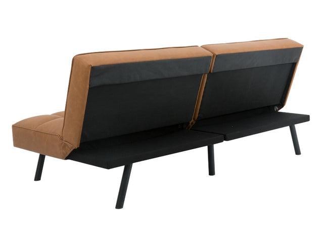 Ashley 3 Seater Futon Sofa Bed - Tan