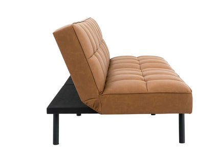 Ashley 3 Seater Futon Sofa Bed - Tan