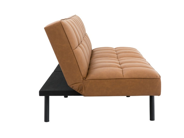 Ashley 3 Seater Futon Sofa Bed - Tan