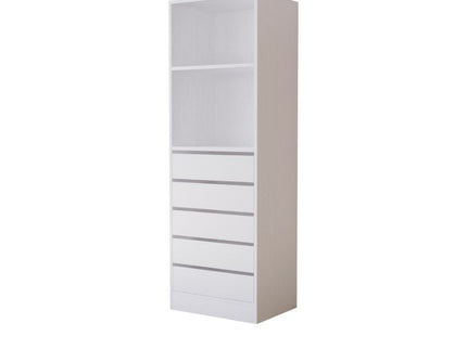 Botany 5 Drawer Shelves 600 - White