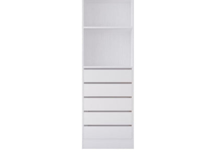 Botany 5 Drawer Shelves 600 - White