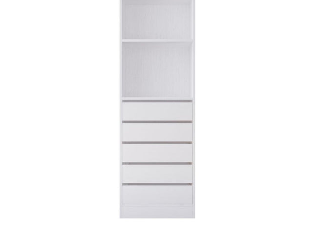 Botany 5 Drawer Shelves 600 - White