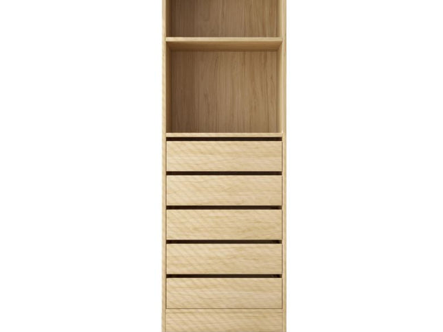Botany 5 Drawer Shelves 600 - Oak