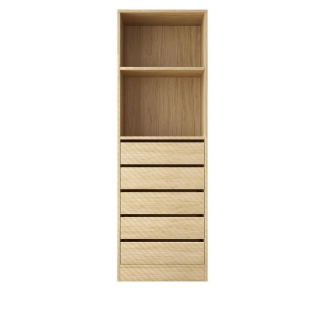 Botany 5 Drawer Shelves 600 - Oak