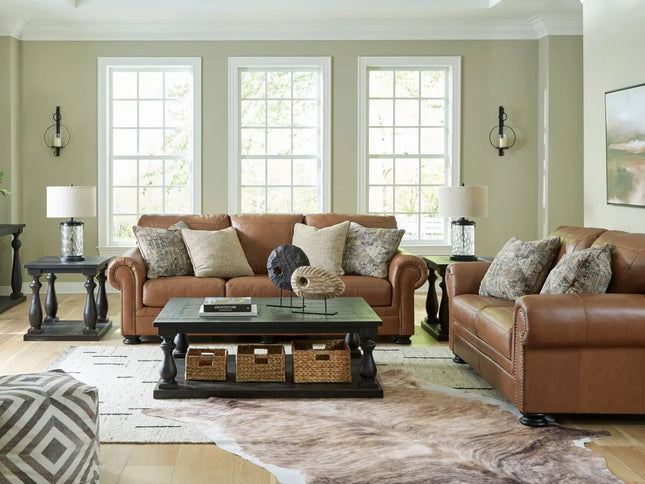 Carianna 3 Seater (Leather + Back PVC Match)